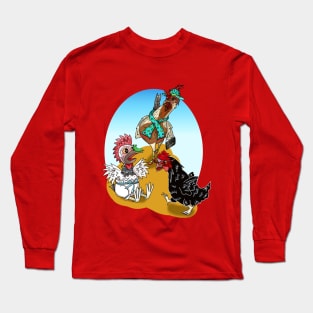 The Cartoon Chickens of Bebbington UK Long Sleeve T-Shirt